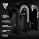 Боксерські Рукавички RDX F7 Ego Boxing Gloves Чорно-Золотий 10oz (BGR-F7BGL-10oz ) - изображение 3