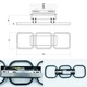 Управляемая светодиодная Смарт люстра ESLLSE CUBES 40 Вт 530x160x55 мм Черная - изображение 7