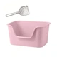 Туалет для кішок Taotaopets 262207 Pink з лопаткою - зображення 1