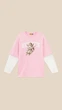 Лонгслив с принтом женский LAWA P-WT02312 L/XL Розовый shop (2000999529207) - изображение 1