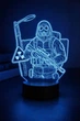 Светильник ночник декоративный ручной работы с пультом «S.T.A.L.K.E.R. Сталкер» 3D лампа с Led-подсветкой (7 цветов 4 режима) (3DP048) - изображение 1