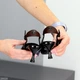 Открытые глянцевые черные туфли лодочки 26528 р. 36 23,5 см - изображение 6