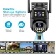 Камера видеонаблюдения уличная поворотная trucom 8mp для дома с wi-fi и записью на карту памяти с ночным видением и датчиком движения - изображение 5