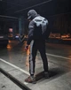 Спортивний костюм PUNISНER тонкий з полосою чорний XXL - изображение 1