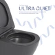 Унітаз підвісний Robin Ultra Quiet 490×365×325 мм, Anthracite, з сидінням Slim Duroplast / Soft-close / Quick Release QT13332381АSAN Qtap - зображення 5