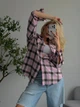 Сорочка в клітинку 2077с1490 рожевий one size - зображення 8