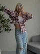Сорочка в клітинку 2077с1490 рожевий one size - зображення 10