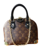 Сумка жіноча Louis Vuitton Alma Trunk BB коричнева монограм (014) - зображення 1