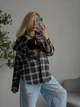 Сорочка в клітинку 2077с1490 чорний one size - зображення 5