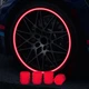 Ковпачки флуоресцентні для ніпелів велосипеда/самоката/авто, червоні, 4 шт - зображення 3