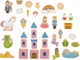 Набір дерев'яних магнітів Bigjigs Toys Фантазія 35 шт 2999654 (691621192719) - зображення 2