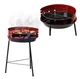 Круглий гриль для пікніка Garden Line BBQ5276 41x33.5x46.5 см вугільний на ніжках з решіткою для барбекю переносний для дачі саду кемпінгу туристичний мангал для приготування м’яса овочів - зображення 1