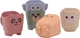 Zestaw zabawek Johntoy Happy World wiaderka do układania + kubki do kąpieli 13 szt 2520672 (8711866222872) - obraz 1