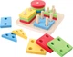 Іграшка Bigjigs Toys дерев'яний сортер форм на підставці 17 елементів 2999628 (691621530948) - зображення 2