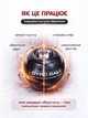 Эспандер кистевой гироскопический гиробол павербол Powerball Gyroball тренажер для кисти запястья предплечья сила хвата антистресс реабилитации после травм координации выносливости вращающийся шар нескользящий корпус спортивный черный - изображение 2