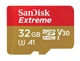 Карта памяти microSD 32Gb SanDisk Extreme class 10 UHS-I U3 V30 A1 + SD адаптер (SDSQXAF-032G-GN6AT) - изображение 1