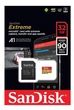 Карта памяти microSD 32Gb SanDisk Extreme class 10 UHS-I U3 V30 A1 + SD адаптер (SDSQXAF-032G-GN6AT) - изображение 3