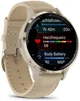 Смарт-годинник GARMIN Venu 3S Soft Gold S. Steel Bezel w. French Gray Case and Leather Band (010-02785-55) - зображення 2