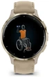 Смарт-годинник GARMIN Venu 3S Soft Gold S. Steel Bezel w. French Gray Case and Leather Band (010-02785-55) - зображення 5