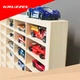 Дерев'яна полиця-органайзер Kruzzel для іграшкових машинок Hot Wheels, фігурок і колекцій на 90 комірок 78.5 x 50 см (21997) - зображення 5