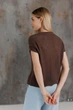 Жіноча в'язана футболка сітка ART KNIT шоколад, L-XL 043756 - зображення 4