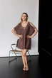 Вязаная туника Тренд ART KNIT шоколад, S-M 044565 - изображение 3