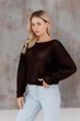 Женский джемпер Soft ART KNIT шоколад, L-XL 044030 - изображение 1