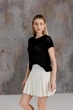 Женская вязаная футболка сетка ART KNIT черная, S-M 043755 - изображение 6