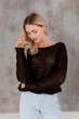 Женский джемпер Soft ART KNIT шоколад, L-XL 044030 - изображение 8