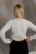 Кроп-джемпер Асоль ART KNIT белый с люрексом S-M 043579 - изображение 9