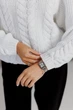 Женский вязаный джемпер с косами Фиона ART KNIT белый, One Size 043016 - изображение 9
