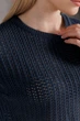 Женская вязаная футболка сетка ART KNIT синий джинс, S-M 043766 - изображение 8