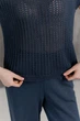 Женская вязаная футболка сетка ART KNIT синий джинс, S-M 043766 - изображение 10