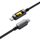 Кабель ACEFAST USB-C to USB-C fantasy color series braided Charging data cable C21-03 |1.2m, 60W/3A| Black - зображення 3