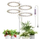 Лампа для растений MA714 LED 4 кольца 80 диодов полный спектр для рассады и цветов с регулировкой направления света USB фитолампа для комнатных растений и пряных трав для быстрого роста и стимуляции фотосинтеза в любое время года - изображение 3