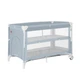 Манеж детский - кровать для новорожденных 2 в 1 со вторым дном Porta CRL-18103 Mint Green 125*65 см CARRELLO серый - изображение 1