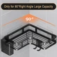 Кутові полиці Corner Shower Caddy, Компактне та зручне зберігання аксесуарів Corner Shower Caddy 57119/00 - зображення 4