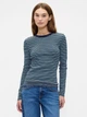 Лонгслив длинный женский GAP 619753379 L Синий/Зеленый (1159857935) - изображение 1