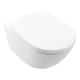 Унітаз підвісний Villeroy&Boch Subway 3.0 Rimless TwistFlush 56 см + Сидіння (4670TSR1) - изображение 1
