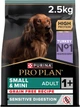 Сухой корм для взрослых собак с чувствительным пищеварением Purina Pro Plan Small&Mini 1+ Sensitive Digestion беззерновой с индейкой 2.5 кг (7613036731324) - изображение 1