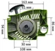 Ручной кик-стартер бензопилы GoodLuck 5800/Craft-tec CT-5000 плавный пуск (легкий старт) пластик, стар123 - изображение 6
