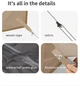 Тент-навес Naturehike CNK2350WS015 Cloud Skies Tarp Lite 550x465 см Коричневый (6977465866424) - изображение 6