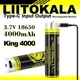 Акумулятор LiitoKala USB-King4000 18650 на 4000 мА·год з USB - зображення 4