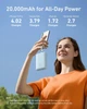 Павербанк Anker Zolo A1681 20000mAh 30W со встроенными кабелями USB-C+ Lightning, Power Delivery, Fast Charge, дисплей Белый - изображение 2