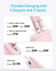 Павербанк Anker Zolo A1681 20000mAh 30W со встроенными кабелями USB-C+ Lightning, Power Delivery, Fast Charge, дисплей Белый - изображение 4