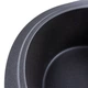 Гранитная мойка Valeso Onyx 580х470 врезная, овальная, матовый морион - изображение 4