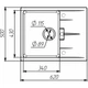 Гранитная мойка Valeso Zirkone 620x500 накладная, прямоугольная, черная матовая - изображение 2