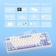 Бездротова механічна ігрова клавіатура wobkey rainy 75 Blue - зображення 4
