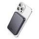 Повербанк Hoco I6Oj Magnetic 5000 мАг Metal Gray, MagSafe, бездротова зарядка Qi 15W, PD 20W, компактний Power Bank, Темно сірий - зображення 5