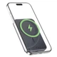 Повербанк Hoco I6OAJ Magnetic 10000 мАч Metal Gray, MagSafe, беспроводная зарядка Qi 15W, PD 20W, компактный Power Bank, Темно-серый - изображение 5